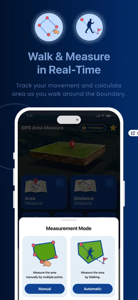 GPSArea - Walk and measure in real-time