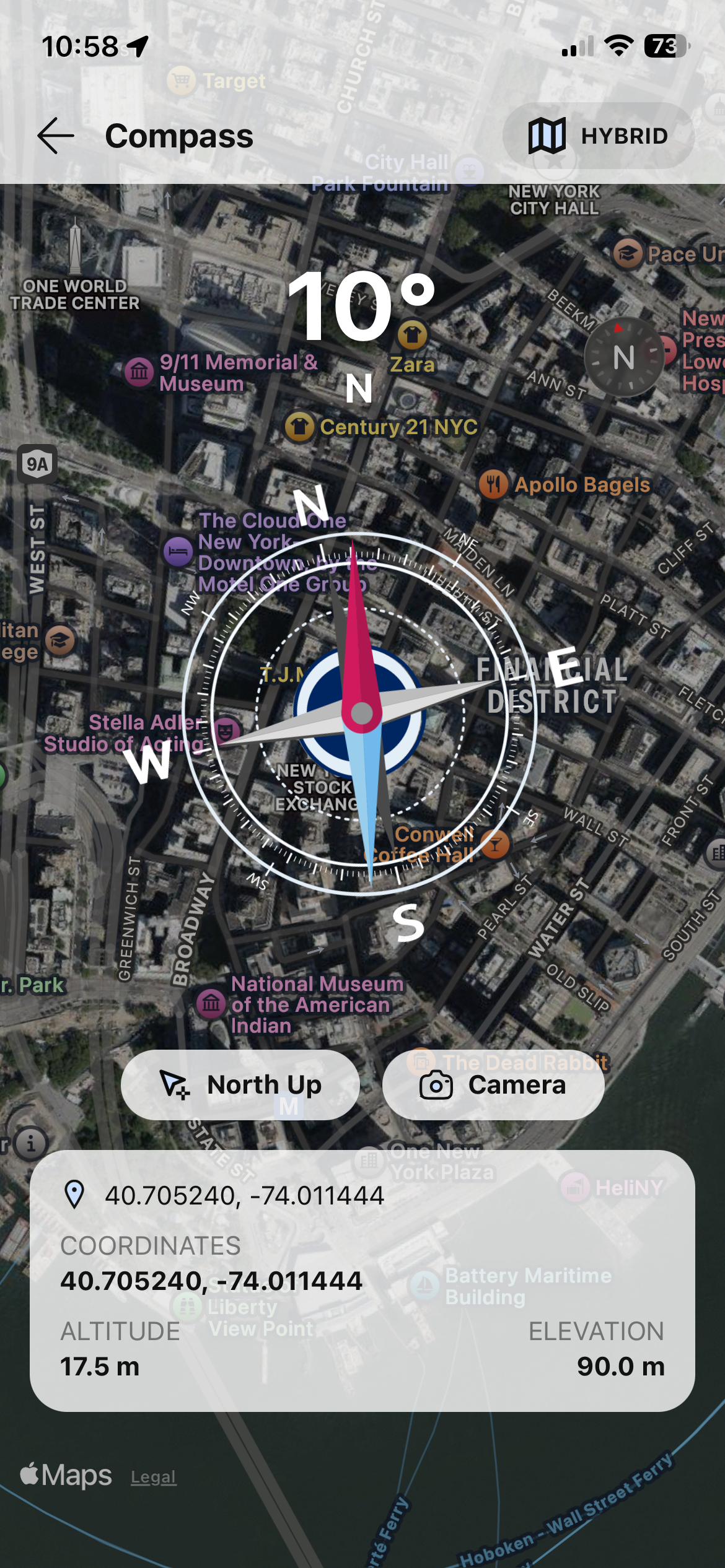 GPSArea - Digital compass with coordinates